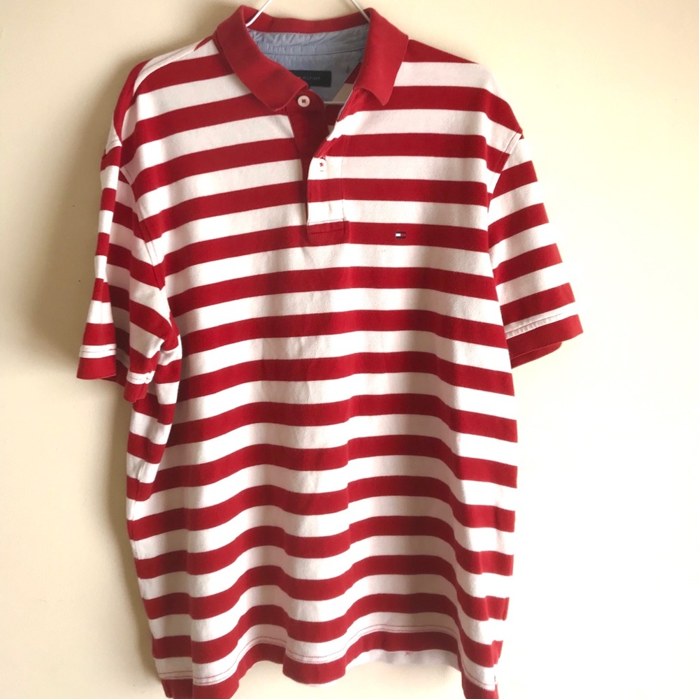 STRIPED TOMMY HILFIGER COLLARD SHIRT✨